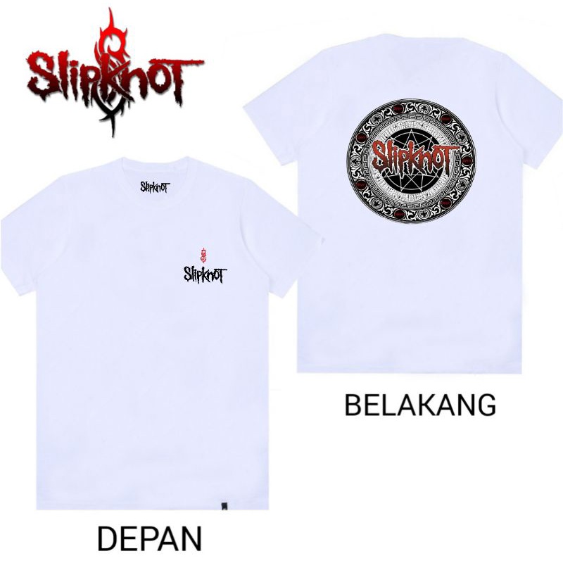Baju Band Slipknot | Baju Kaos Band SLIPKNOT size M - XXL | Kaos Musik SLIPKNOT | Kaos Band Luar | K