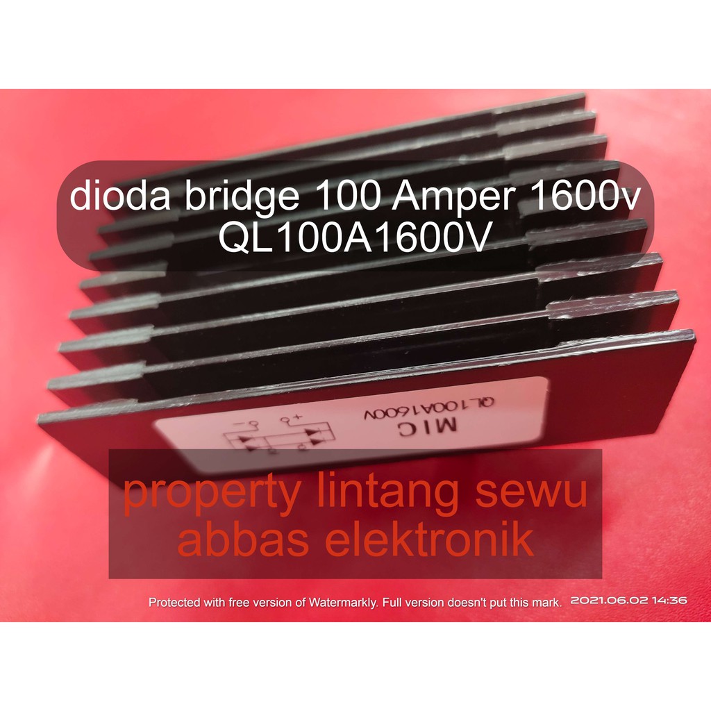 DIODA BRIDGE 100A 100 AMPER 1600V QL100A1600V