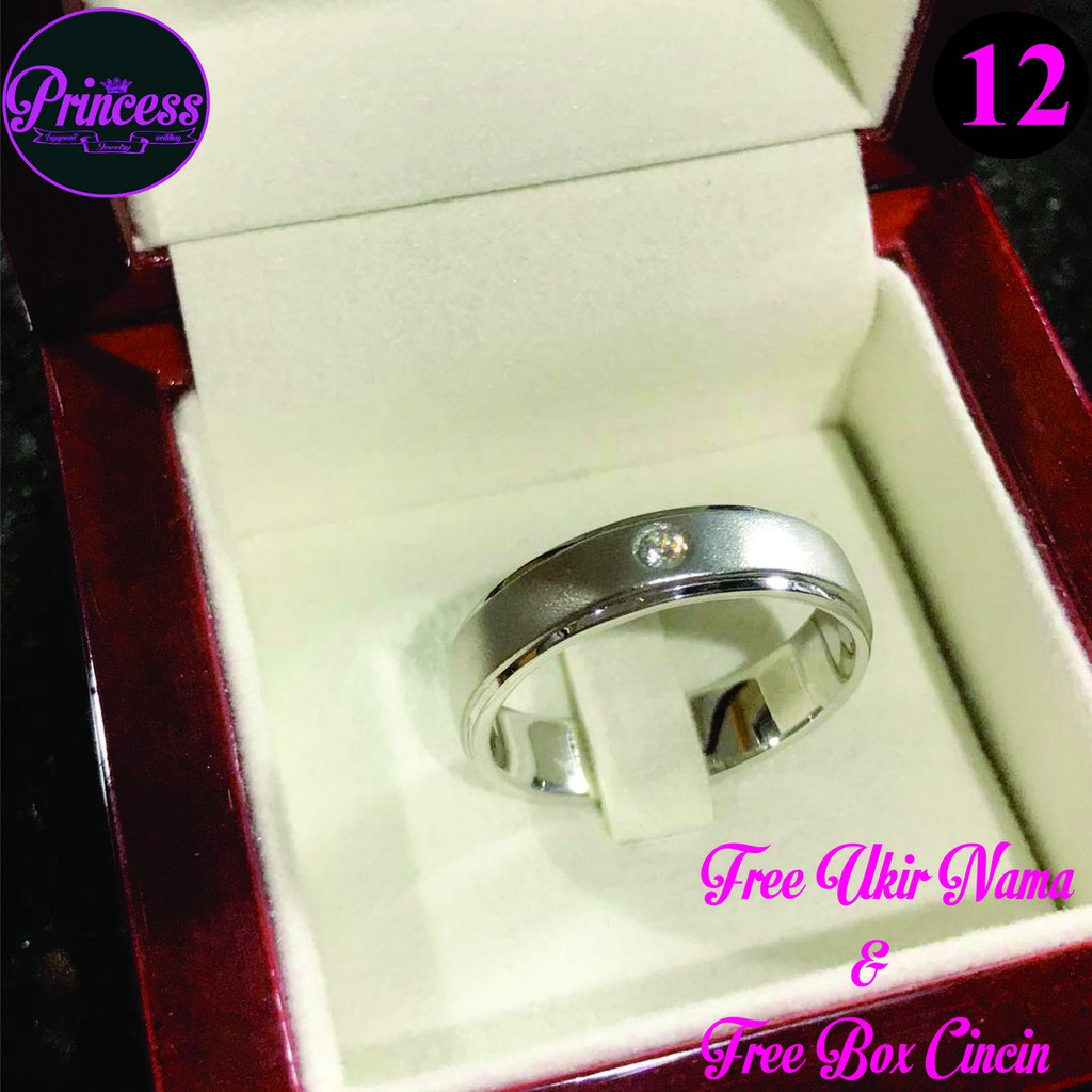 cincin kawin palladium cincin nikah palladium pria single PJ12