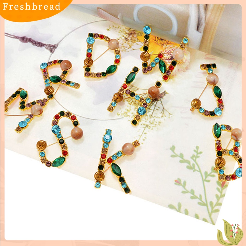 [ TERLARIS]Brooch Exquisite Beautiful Colorful Letter Brooch Pin for Banquet