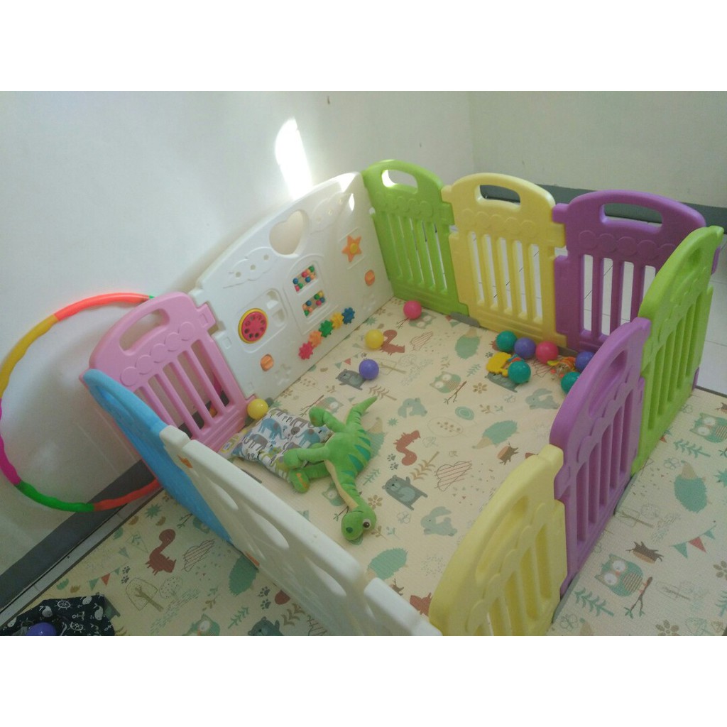 Pagar Bayi Parklon Fence 8+2 WL008 MIX COLOUR  Magic Castle Seperti Coby Haus