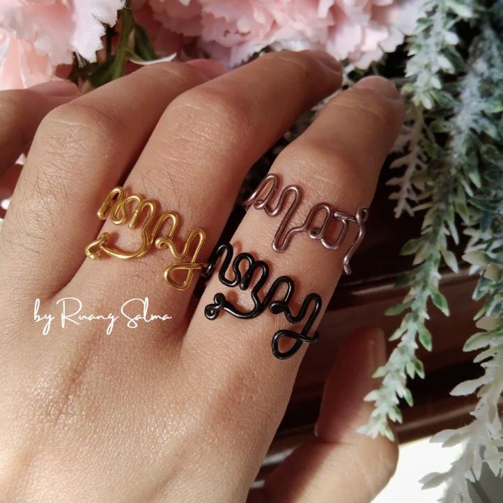 Siap Kirim.. CINCIN AKSARA JAWA [name by request]