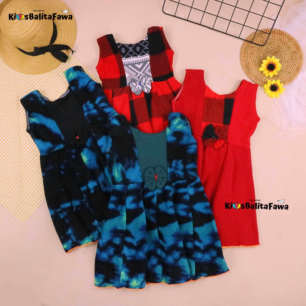 [BLUDRU FLANEL] Dress Clairine Baby uk 3-12 Bulan / Dres Anak Bayi Perempuan Baju Pesta Yukensi Adem