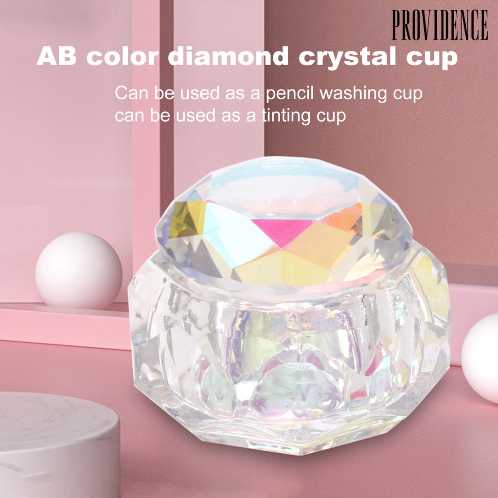 Providence Nail Art Dappening Dish Wide Application Wear Resistant Accessory Nail Acrylic Liquid Powder Dappen Plate Bowl for Salon