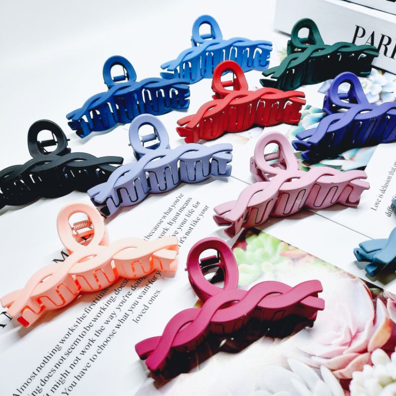 Jepit Korea Doff Premium Lilit Besar 10 Cm Import Best Seller