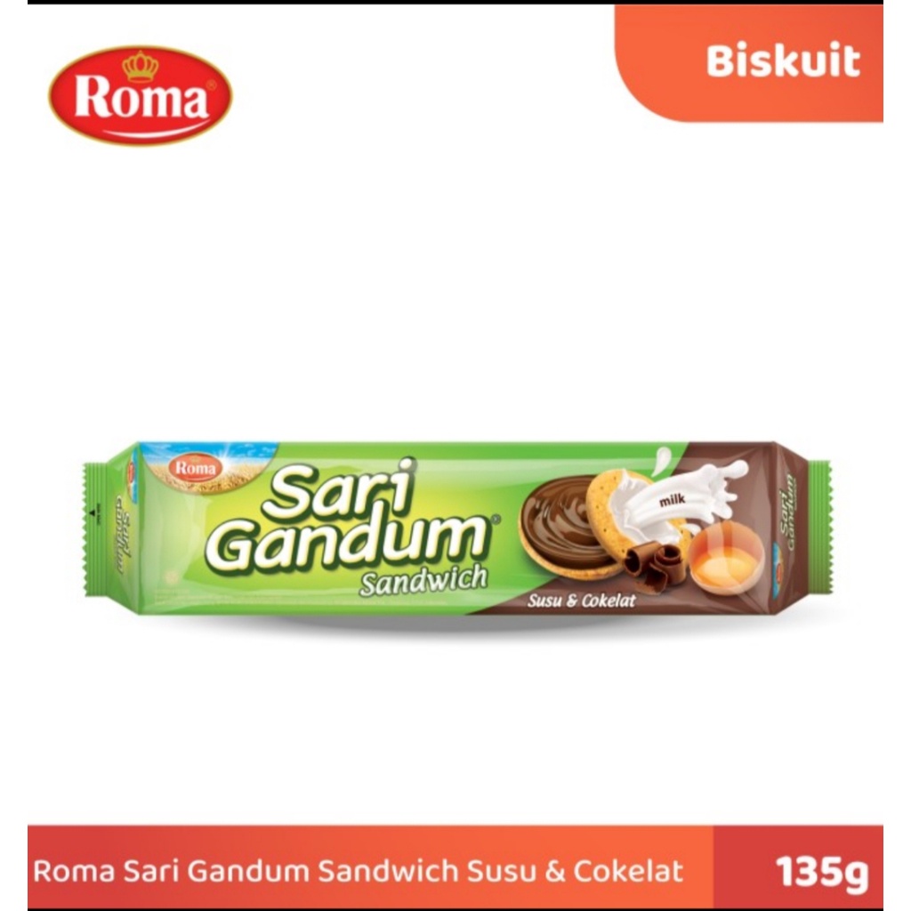 Roma Sari Gandum Coklat 115 Gr BISKUIT COKLAT