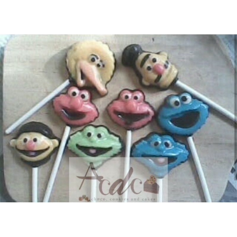 

ACDC Coklat Karakter Stik Sesame Street