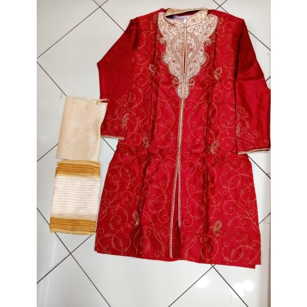 Paket Lengkap Kostum Pria India Diwali Deepavali dipawali pesta pernikahan wedding laki cowok