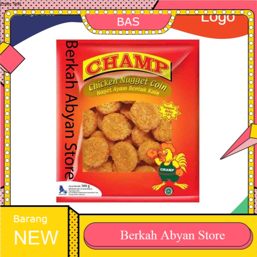 

Champ Paket Nugget Coin Makanan Instant 500 G (4 Pcs)