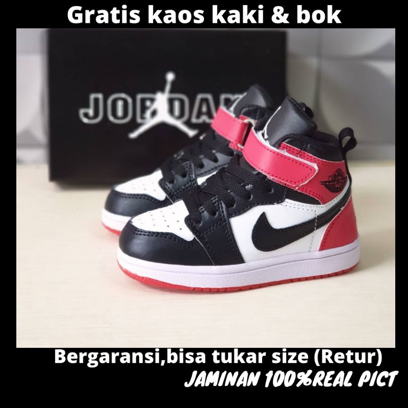 sepatu anak laki Nike jordan best seller termurah jaminan real pict size 21-35 free box dan sock