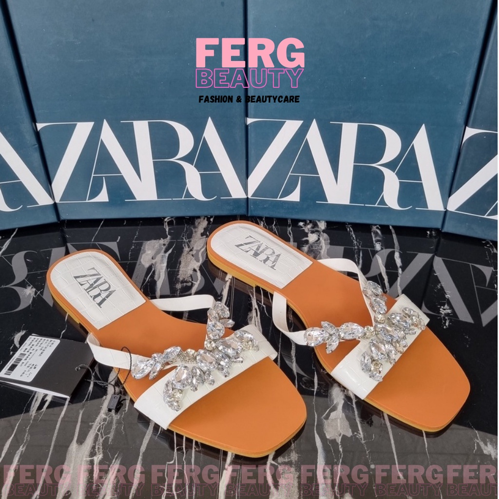 SANDALS WANITA IMPORT FLAT SHOES ZARA 411 PREMIUM ORIGINAL FERGBEAUTY