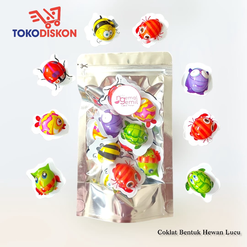 

Animal Chocolate Coklat Bentuk Karakter Hewan Lucu / Premium