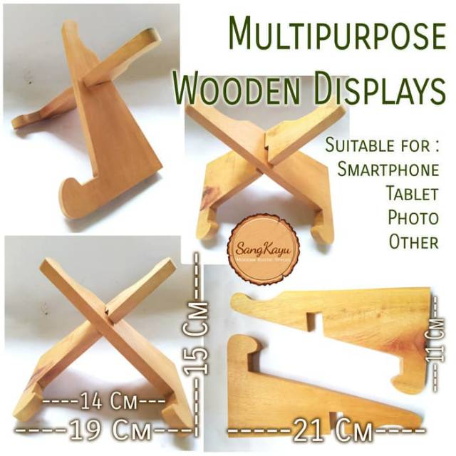 Multi purpose Wooden display 01 stand kayu multi fungsi pajangan easel