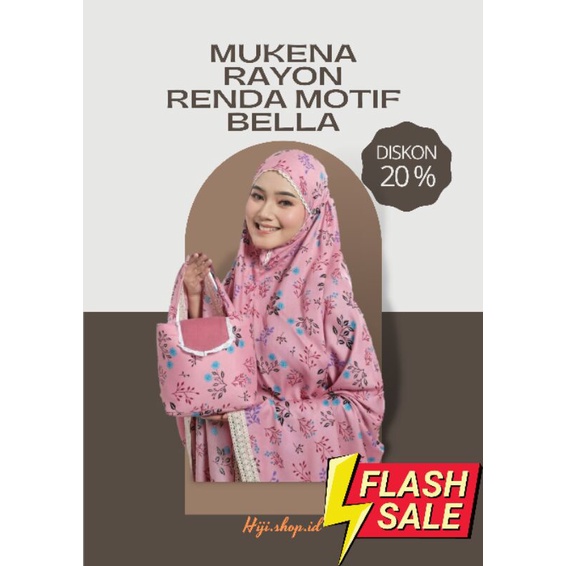 GROSIR MUKENA MURAH MUKENA BUSUI 2 IN 1 MUKENA RAYON RENDA MOTIF BELLA pakaian  wanita muslim wantia