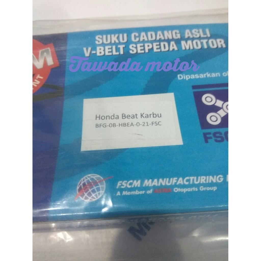 Vantbel Honda Beat Karbu Merk Fscm