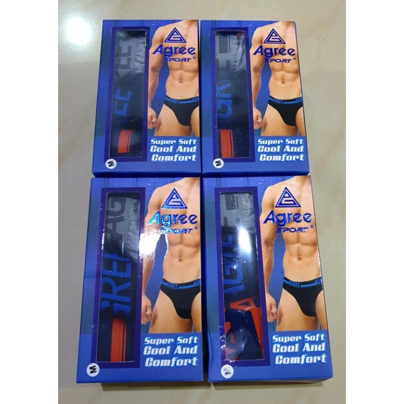 Celana Dalam pria AGREE 2325/. 1box isi 3pcs