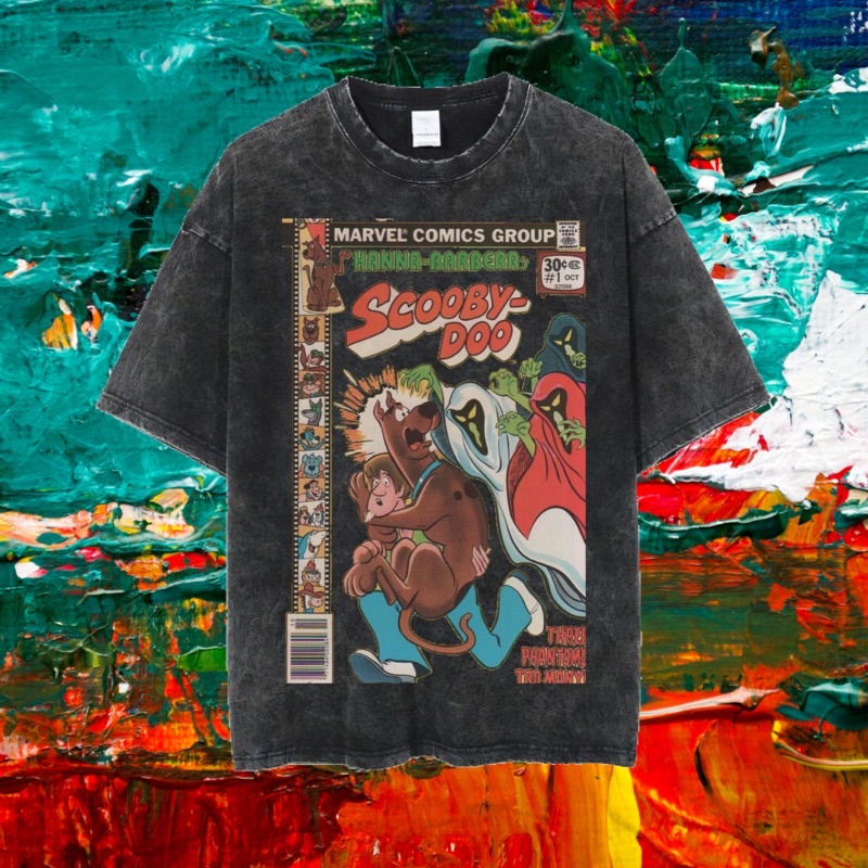 [Oversize] KAOS OVERSIZE WASHING SCOOBY DOO / KAOS WASHING PREMIUM / KAOS SCOOBY DOO / KAOS TEE SHIR