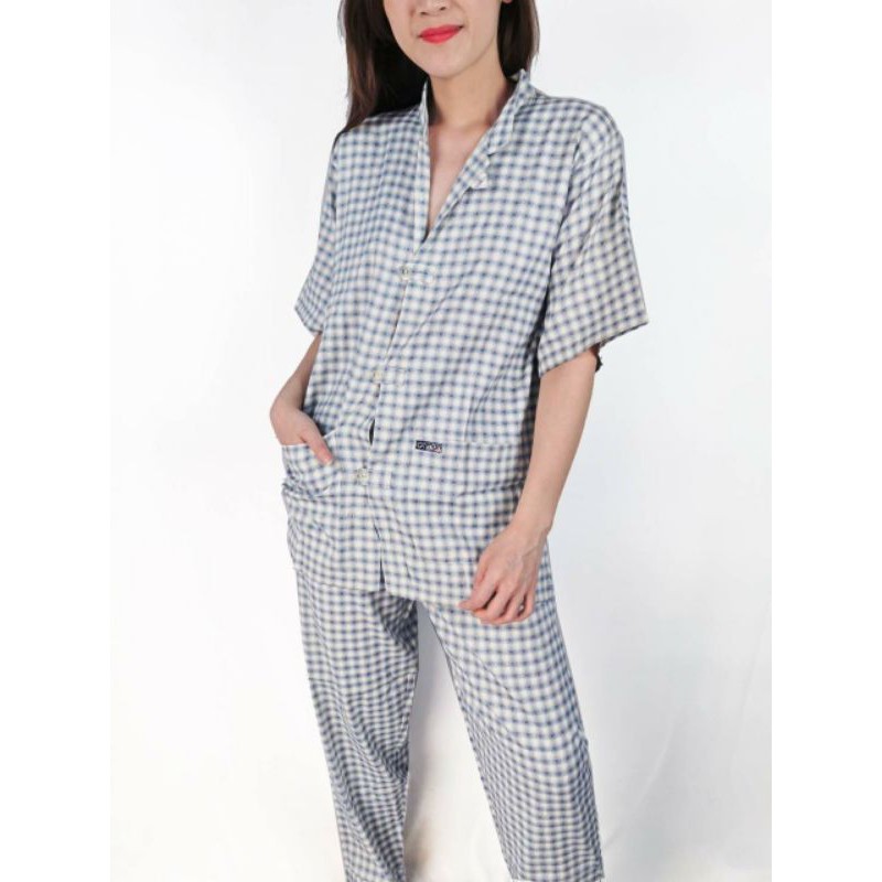 GT man pajama plaid shanghai piyama set