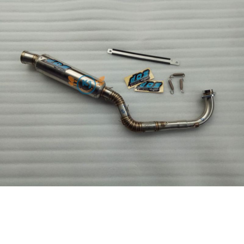 knalpot D.O.S Muffler Original Beat Honda Beat Drag Bike Dos Muffler Beat 155 200 CC stainless origi