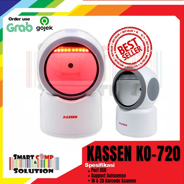 2D IMAGE OMNI QR CODE KASSEN KO-720 SETARA PRJ PRJ-666 BARCODE SCANNER