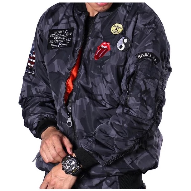 JEC Jaket Bomber Pilot Army Loreng Full Premium | Parasut | Boomber | Jacket | Jaket Tactical