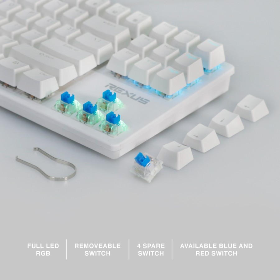 Rexus Mechanical MX9 Legionare (Cloud White/Rose Pink/Steel Blue)