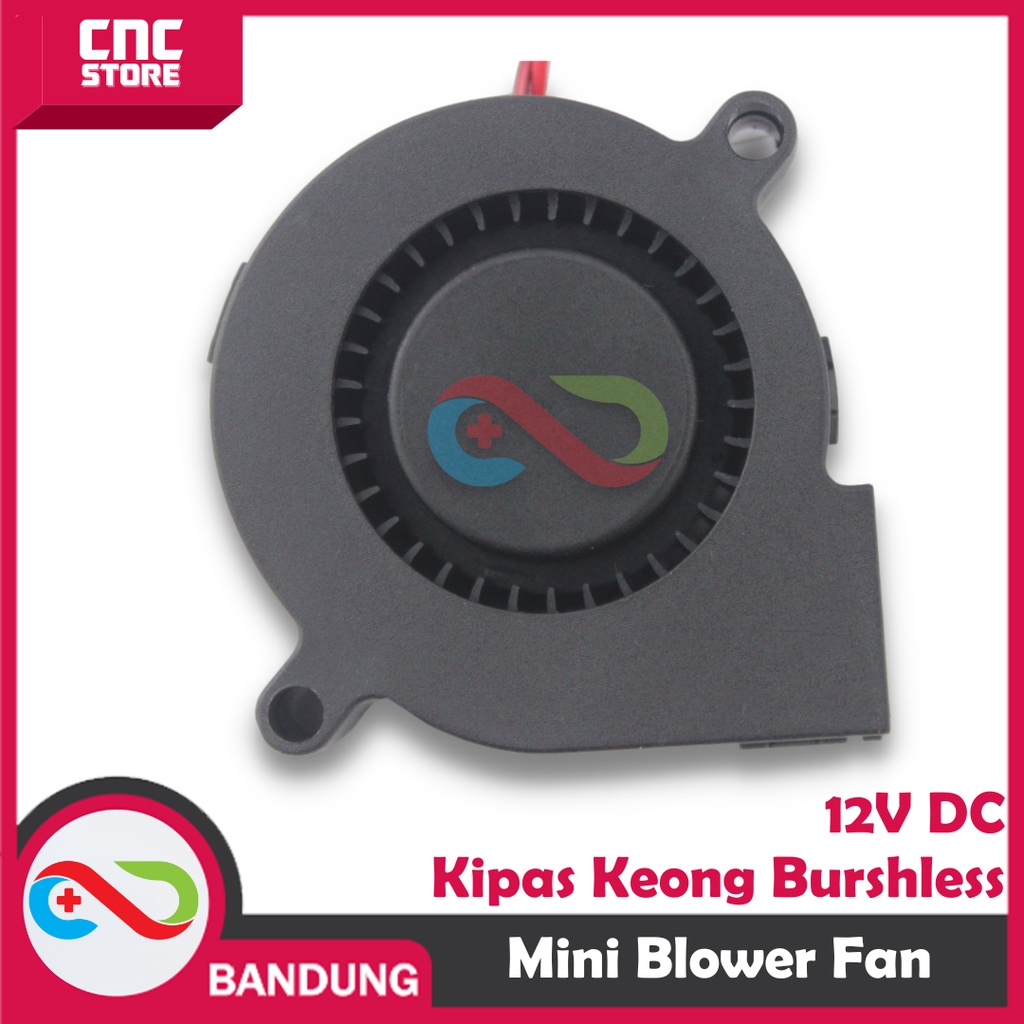 12V MINI BLOWER FAN KIPAS KEONG BRUSHLESS DC ANGIN COOLING TURBO COOLER 2PIN 2P