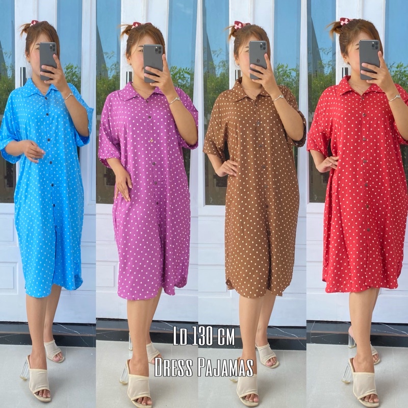 DASTER RAYON KEKINIAN DASTER BUSUI BAJU TIDUR WANITA DASTER MIDI JUMBO