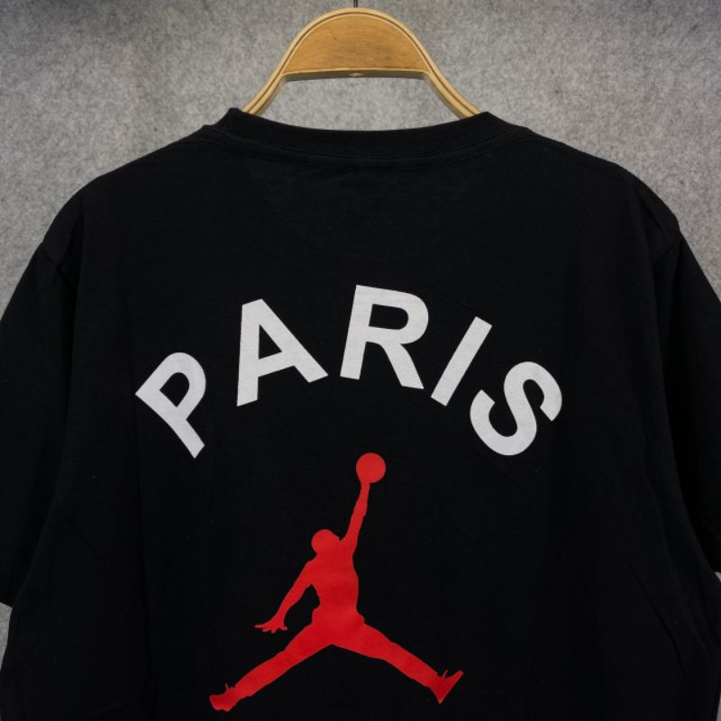 KAOS T-SHIRT JORDAN PSG PARIS HITAM AUTHENTIC FULLTAG &amp; LEBEL