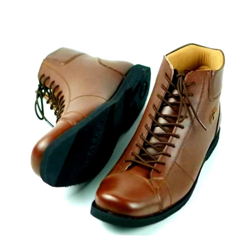 sepatu pria bally boots kulit asli