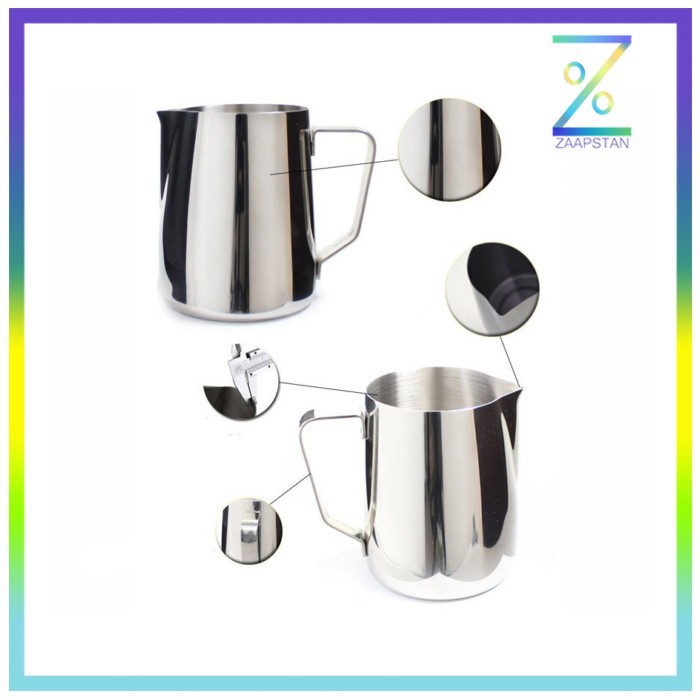 OneTwoCups Gelas Pitcher Kopi Espresso Latte Art Stainless Steel 350ml