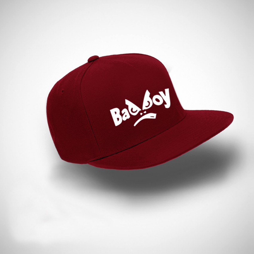 Topi Snapback Bad Boy USA White - Black Premium