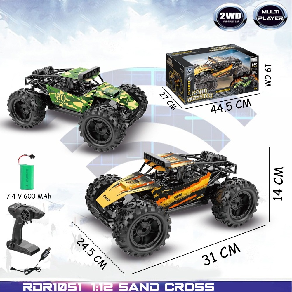 Sand Cross Offroad Drift 1:12 2WD Mobil Remote Control Radio Control Hobi Koleksi Remot Kontrol Bala
