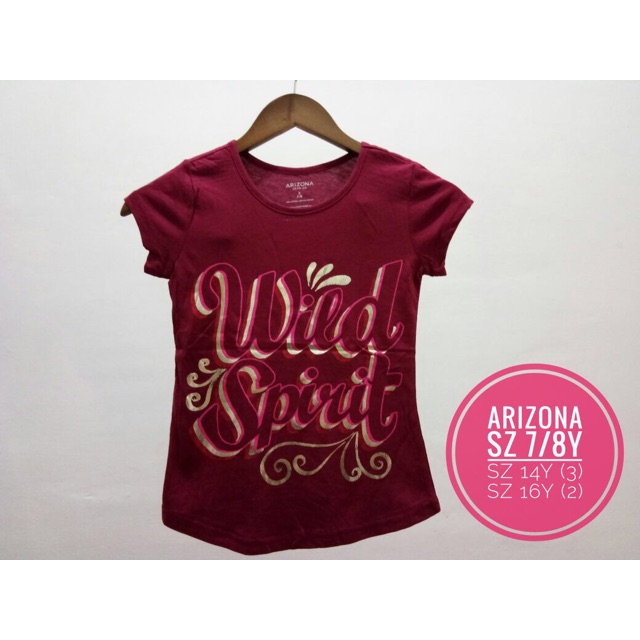 Baju Kaos Maroon Arizona