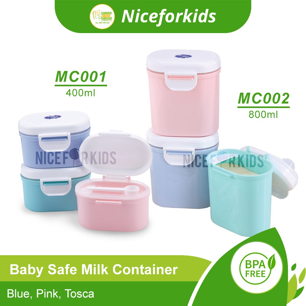 Baby Safe Milk Container Tempat Susu Bubuk Anti Tumpah MC001 dan MC002