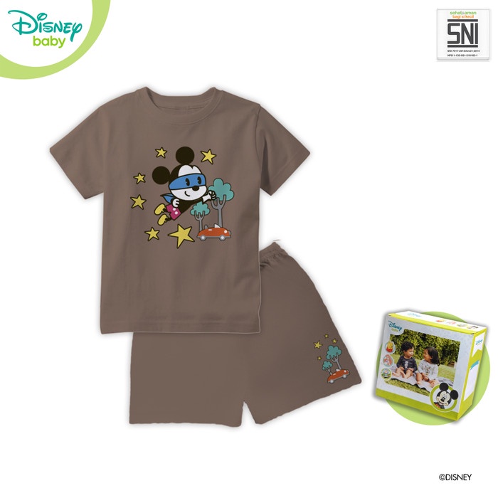 Baju Setelan Bayi Mickey DISNEY Bamboo Cotton DMF270