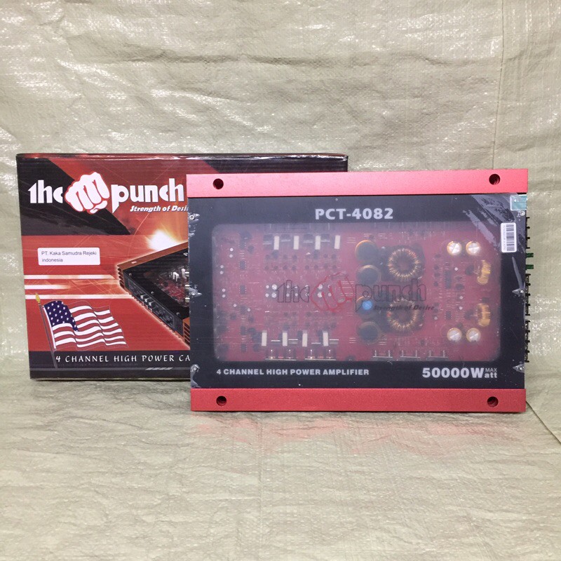 Power The Punch PCT 4082 - 4 Channel - Power Amplifier Audio Mobil