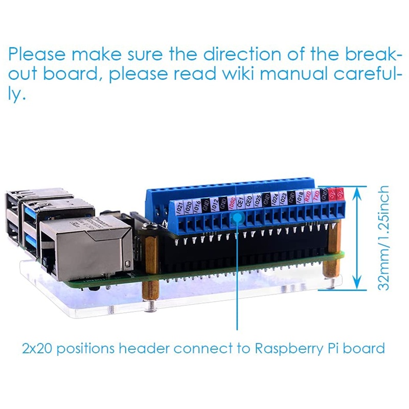 Btsg Untuk Raspberry Pi Micro GPIO Expansion Board Konektor Mikro Untuk Raspberry Pi