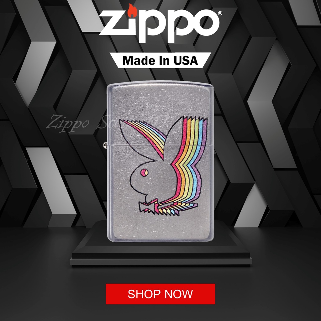 Korek Zippo Playboy 49343 Original Garansi Resmi USA