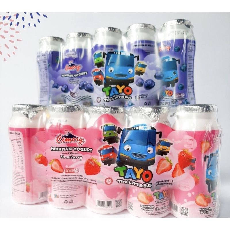 

Cimory Yogurt Drink Tayo Blueberry / Strawbery 70 ml