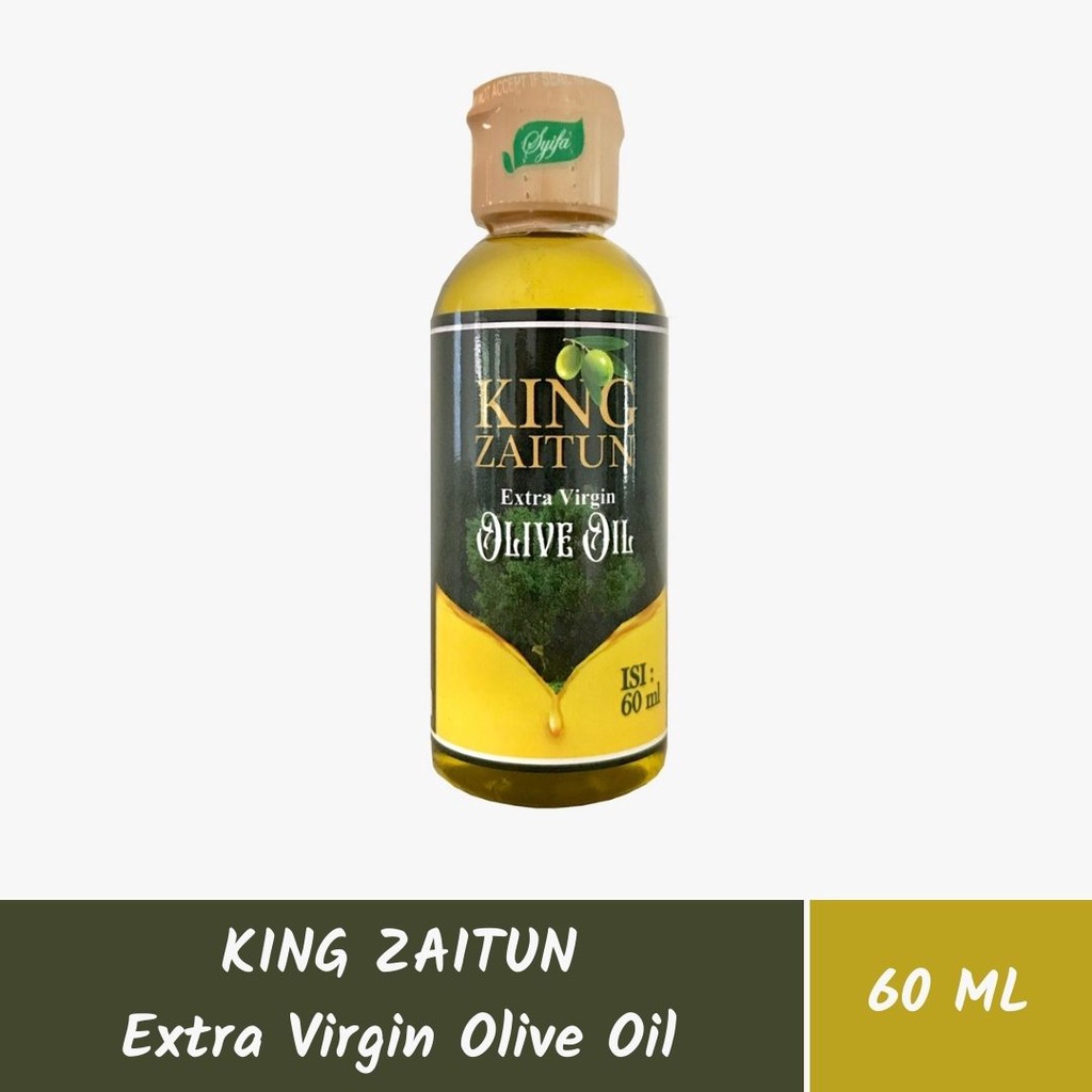 

Minyak Zaitun King Pomace Extra Virgin Olive Oil KING ZAITUN EXSTRA VIRGIN OLIVE OIL 60 ML CV SYIFA HERBAL ALAMI