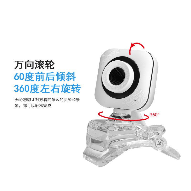 1080P FullHD 720P HD Webcam Desktop Laptop Mic Video Conference 360 Degree 480P Q360 White Web cam Grab Medan