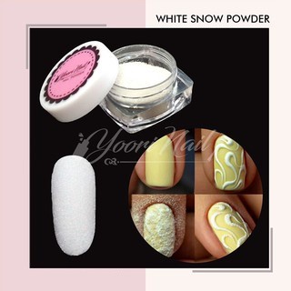 white snow powder glitter nail art sugar powder nail gliter hiasan kuku