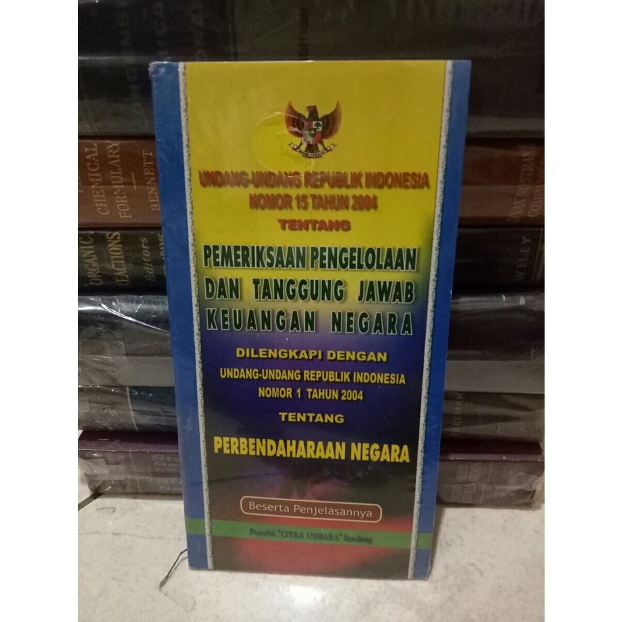 Jual ORI UNDANG UNDANG REPUBLIK INDONESIA NO 15 TAHUN 2004 TENTANG ...