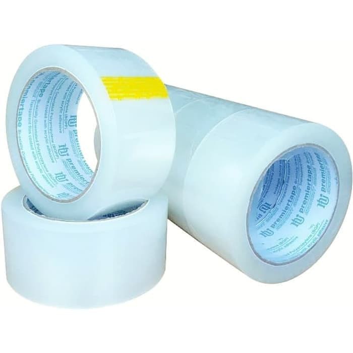 

Lakban 45mm 100yard Isolasi Bening isi 6pc - plakban 1kg - duck tape - solasi transparan