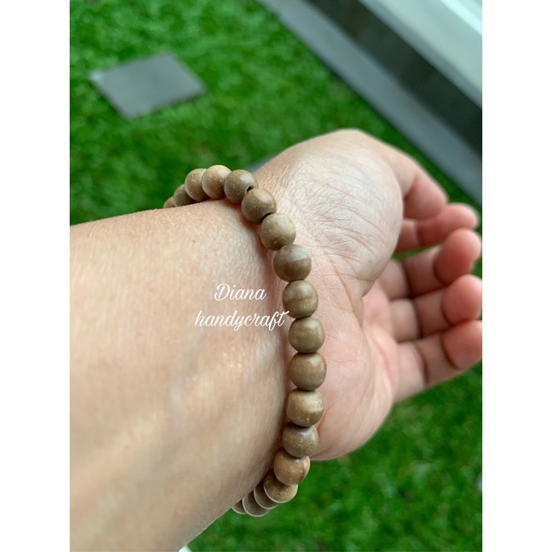 Tasbih 33 Kayu Dewandaru serut Uk 5mm / Gelang Kayu Bertuah Dewandaru / Tasbih Gelang Kayu Dewandaru