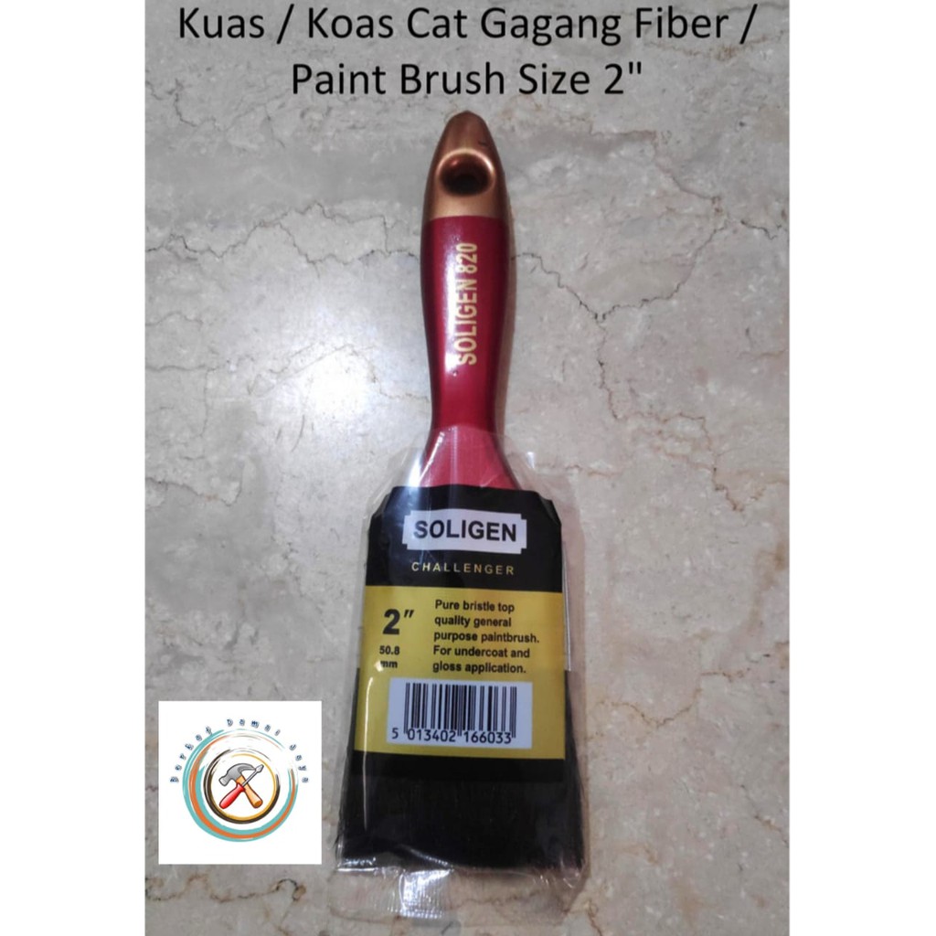 

kuas cat homecare / black brush / gagang fiber / paint brush size 2