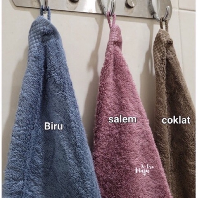 Lap Tangan Handuk Katun 40 x 40 cm Serbet Cuci Tangan Lap Gantung - CH