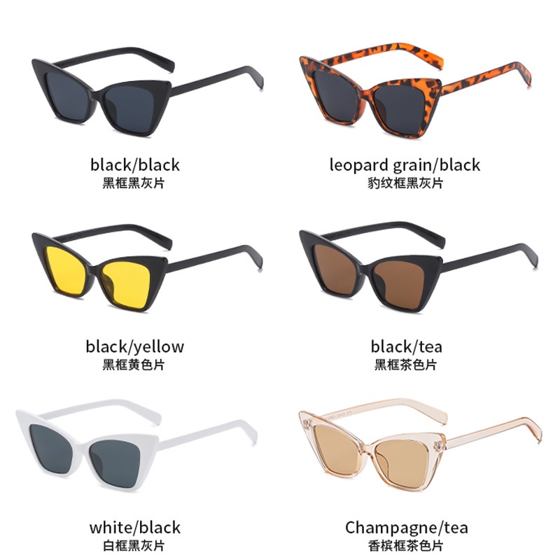 （YUZHU）COD Fashion Barat Mengemudi Perjalanan Shades Fashion Gaya Retro Kacamata Mata Kucing untuk Wanita