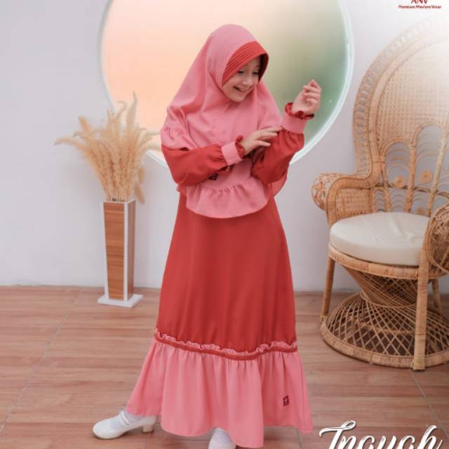 GAMIS SET ANV INAYAH/ GAMIS ANAK PREMIUM
